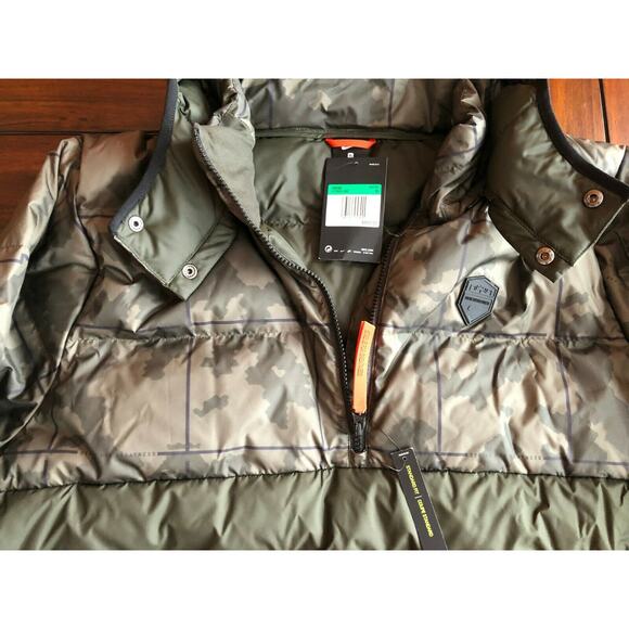 Nike Lebron James Down Fill Camo Puffer Jacket Men's AT3904-355  Size XL NWT - Picture 15 of 16